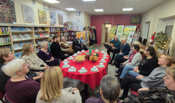 Šventinis gruodžio mėnesio šurmulys Domeikavos bibliotekoje