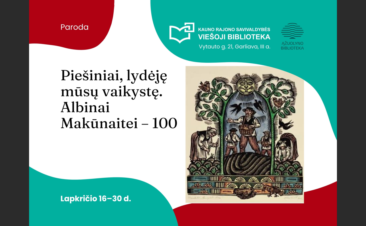 Piešiniai, lydėję mūsų vaikystę. Albinai Makūnaitei – 100