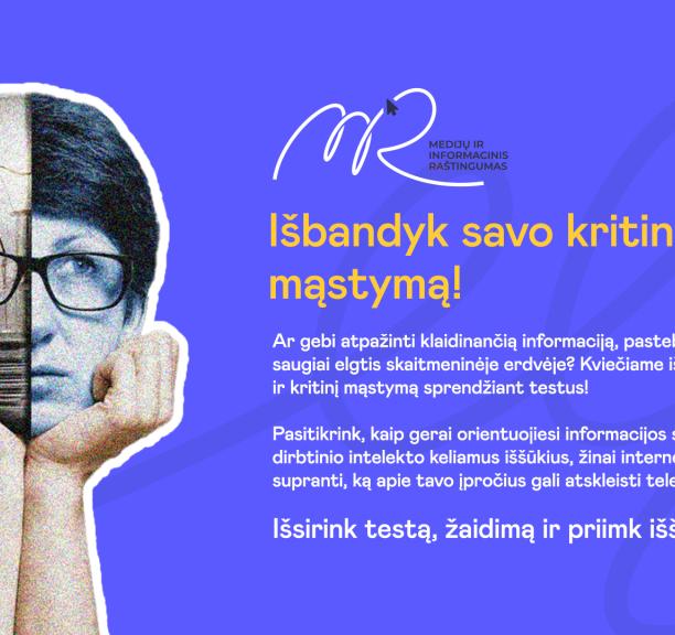 Medijų ir informacinio raštingumo savaitė: pasitikrinkite žinias!