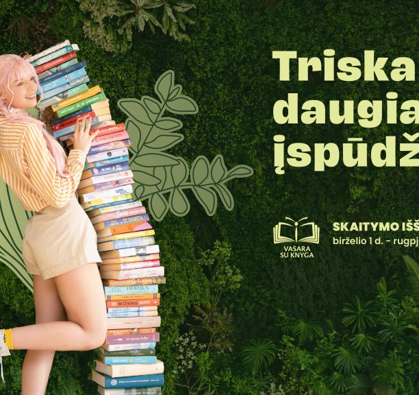 Startuoja skaitymo iššūkis „Vasara su knyga“: organizatoriai  tikisi dar vieno rekordo