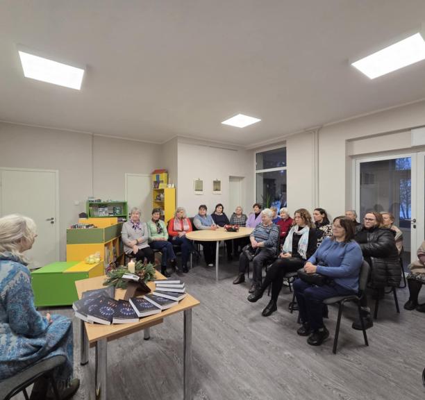 Gruodis Liučiūnų bibliotekoje 