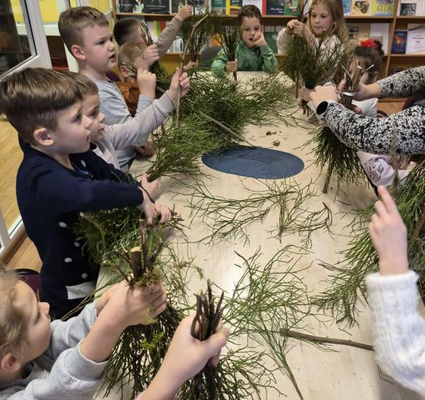 Gruodis Zapyškio bibliotekoje 
