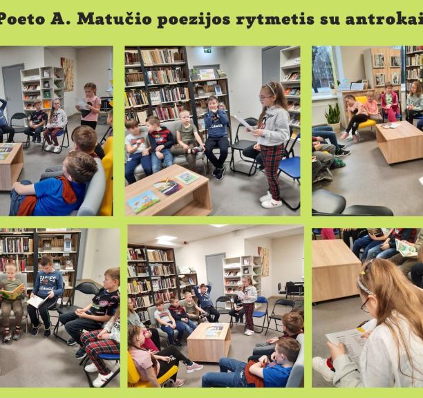 Poeto Anzelmo Matučio poezijos rytmetis Ramučių bibliotekoje