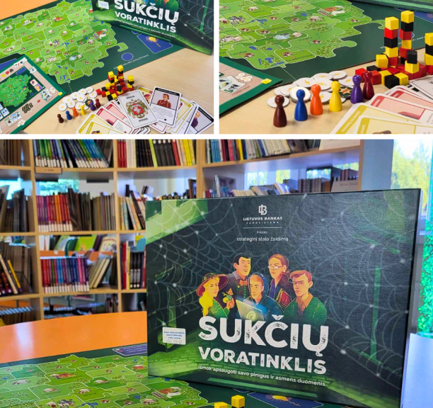 Žaidimų popietė bibliotekoje: „Sukčių voratinklis“