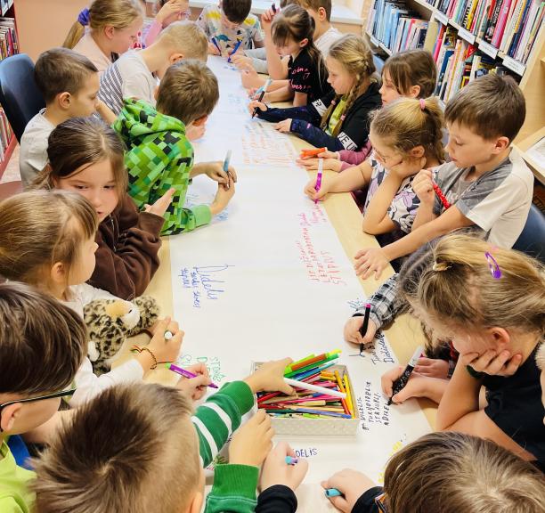 Vasario veiklos Saulėtekio bibliotekoje