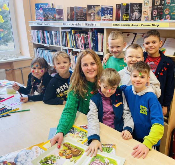 Vasario veiklos Saulėtekio bibliotekoje