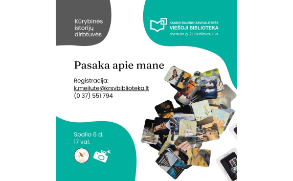 Kūrybinės istorijų dirbtuvės „Pasaka apie mane“