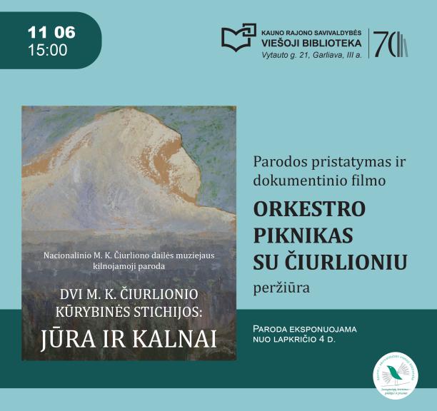 M. K. Čiurlionis: parodos pristatymas ir dokumentinio filmo peržiūra