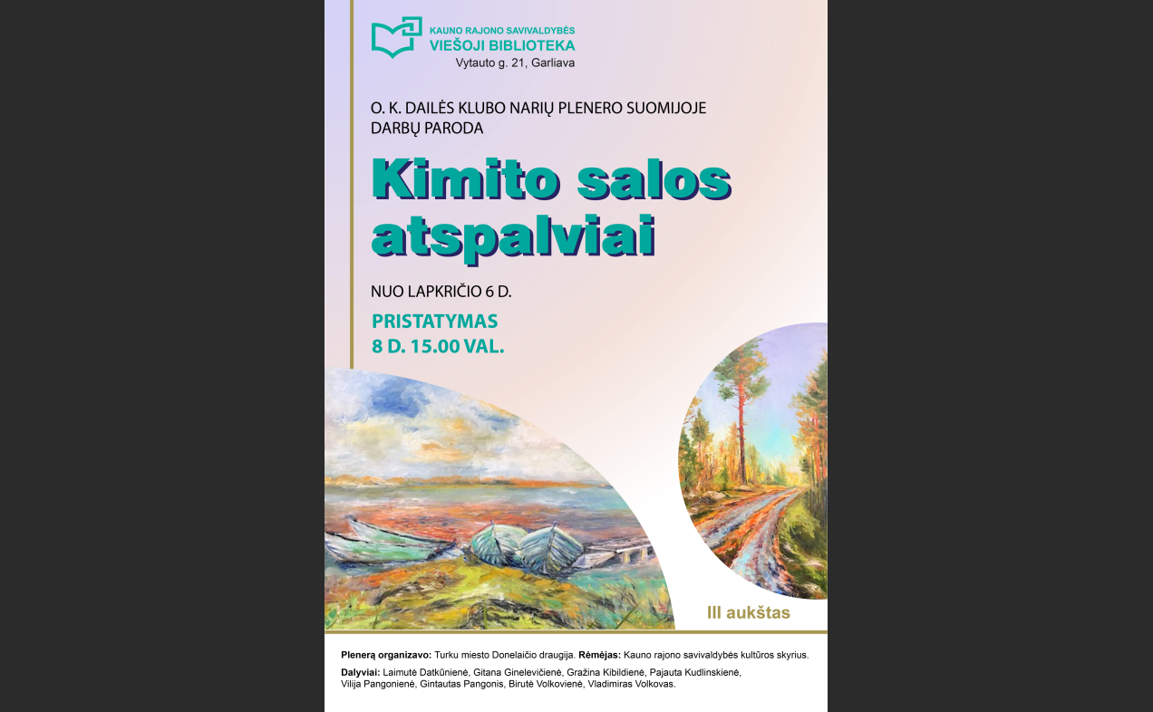 Kimito salos atspalviai