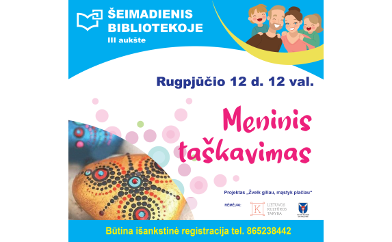 Šeimadienis bibliotekoje: meninis taškavimas