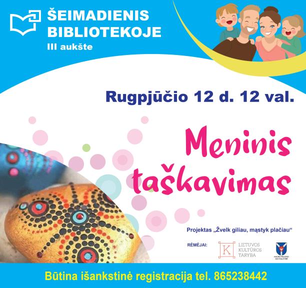 Šeimadienis bibliotekoje: meninis taškavimas