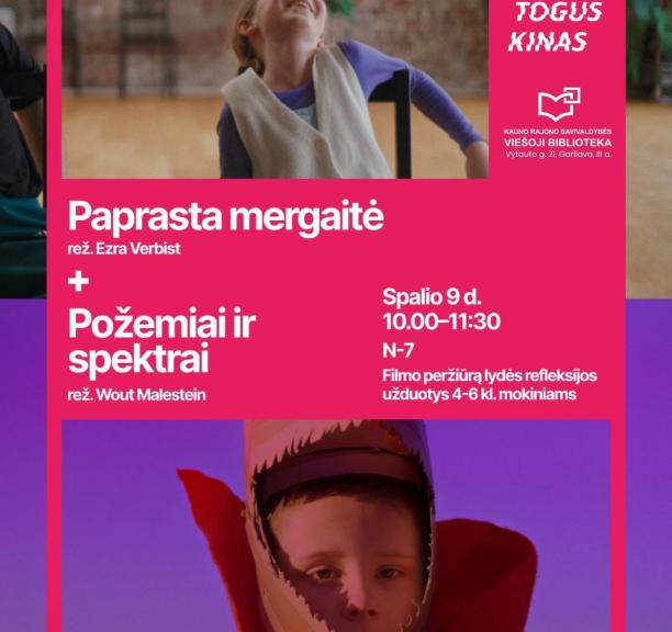 NEPATOGUS KINAS 2026: „Paprasta mergaitė“ + „Požemiai ir spektrai“