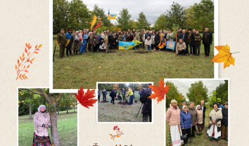 Žemėj Lietuvos Ukrainos ir Lietuvos ąžuolai žaliuos