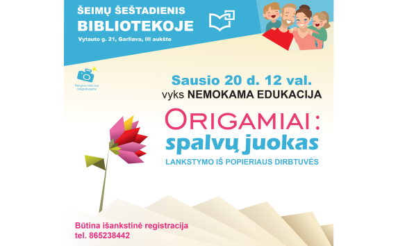 Origamiai: spalvų juokas