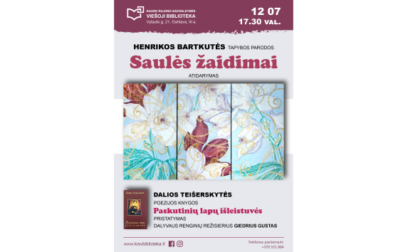 Henrikos Bartkutės tapybos darbų paroda