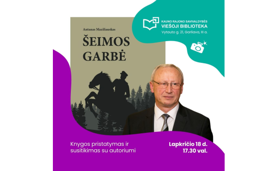 Antano Maziliausko knygos „Šeimos garbė“ pristatymas