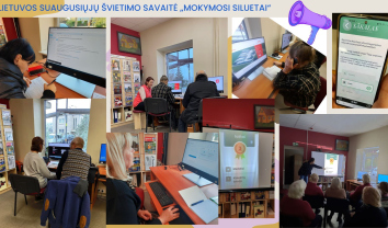 Nacionalinė suaugusiųjų švietimo savaitė „Mokymosi siluetai“ Domeikavos bibliotekoje