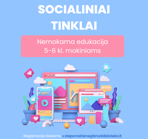 Nauja edukacija „Socialiniai tinklai“ 