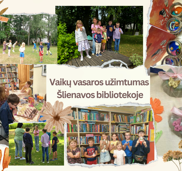 Vaikų vasaros užimtumo programa Šlienavos bibliotekoje