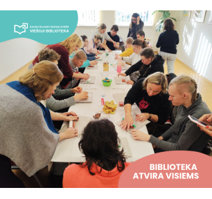 Biblioteka – erdvė, kurioje vietos yra visiems