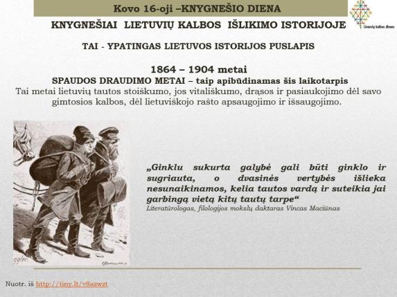 Knygnešiai lietuvių kalbos išlikimo istorijoje